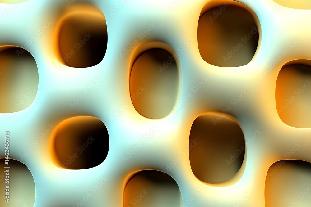 Leinwandbilder 3D textured vector background with smooth abstract shapes and depth effect, ideal for modern design and digital applications.

