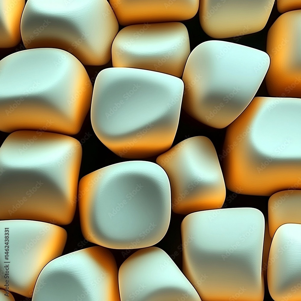 Leinwandbilder 3D textured vector background with smooth abstract shapes and depth effect, ideal for modern design and digital applications.

