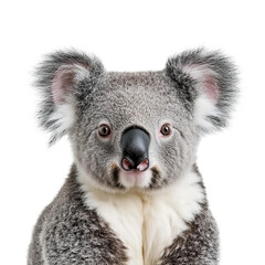 A curious koala gazing at the viewer with endearing expression
