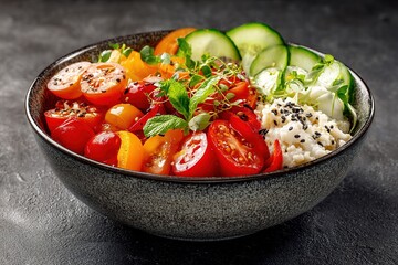 Delicious and Healthy Vegan Salad Recipe Packed with Fresh Vegetables and Nutritious Whole Grains for a Balanced Diet

