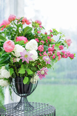 a delicate bouquet of flowers