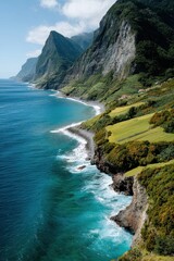 Breathtaking Coastal Cliffs and Azure Ocean &ndash; Madeira Day