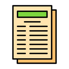 Bank statement Vector Icon