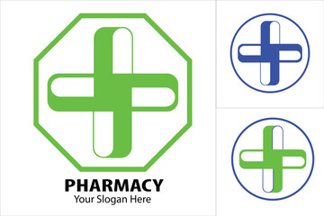 Obraz premium health logo with color and cross symbol. ambulance hospital