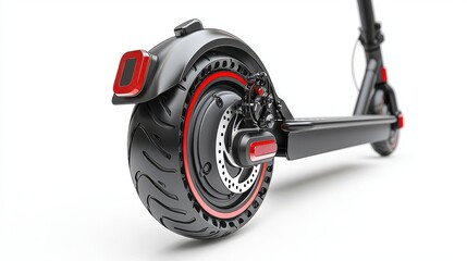 Foldable electric scooter with sleek design and battery pack ideal for city commuting and portable urban transport
