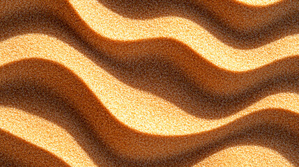 Textured Sand Waves Pattern in Golden Light