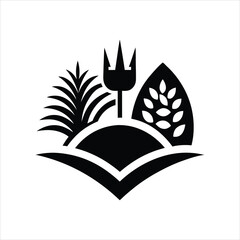 Landscaping Equipment Symbol Clean Vector Art