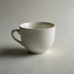cup of coffee on a white background