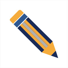 Pencil Icon Vector Logo Design Illustration