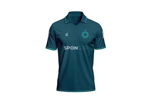 V-Neck Polo Jersey Mockup