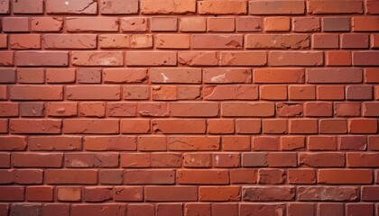 Obraz premium Textured brick wall with varying shades of red and orange, creat
