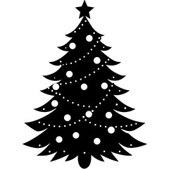 christmas tree vector illustration