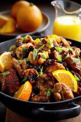 Delicious Orange Chicken with Garnish in Bowl – Orange Chicken Day