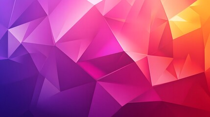 Fototapeta premium Vibrant, polygon-shaped abstract design with shifting hues.