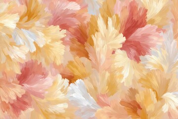 Fototapeta premium Colorful Abstract Floral Design with Soft Pastel Hues and Brushes