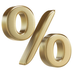 golden percent symbol