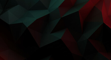 Fototapeta premium Red and green abstract background with intertwining lines and shapes, creating a dynamic and energetic visual composition.