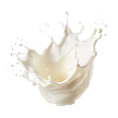 A Milk Splash, A Whirlwind of Whiteness , isolated on white background png