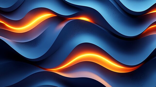 a blue and orange wave pattern