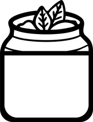 illustration of a jar