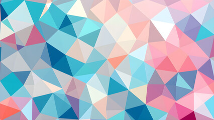  Multicolored Chaotic Mosaic. Decorative Geometrical Backdrop 