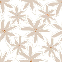 Trendy stylish Hand drawn floral pattern with paisley and indian flower motifs. damask modern style pattern , Design for fashion , fabric, textile, wallpaper , wrapping and all prints
