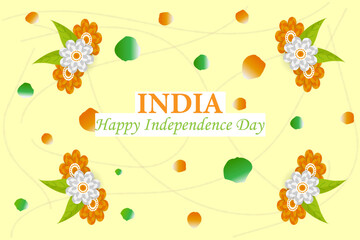 78 years of Independence Day, India Vector Template Design. India Independence Day 