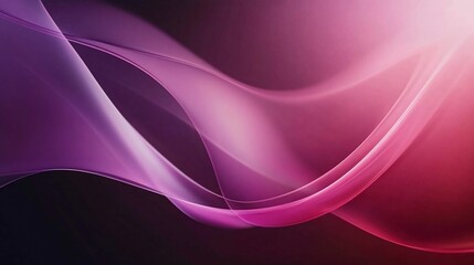 Obraz premium Abstract flowing curves with a gradient of purple to pink creating a smooth and wavy pattern