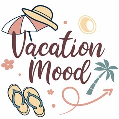 Obraz premium summer holiday t shirt design
