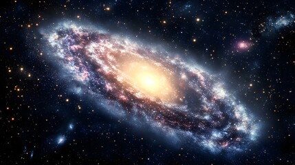 Spiral galaxy in the vast cosmic expanse.