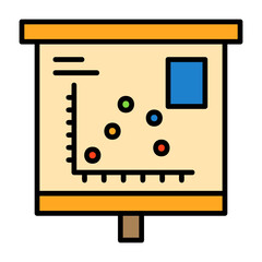 Scatter Graph Vector Icon