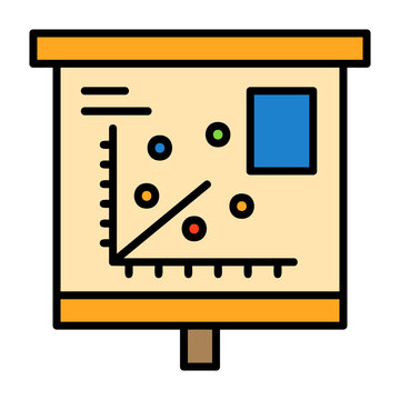 Scatter Plot Vector Icon