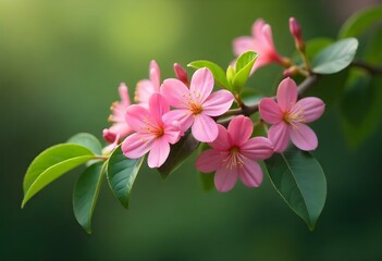 Obraz premium pink and white flower