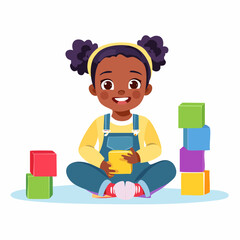 Schoolboy and girl Playing  in the Playground: A Vector Illustration of Childhood Fun editable art design 