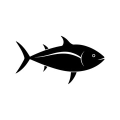 tuna fish vector silhouette