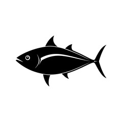 tuna fish vector silhouette
