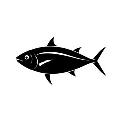 tuna fish vector silhouette