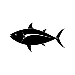 tuna fish vector silhouette