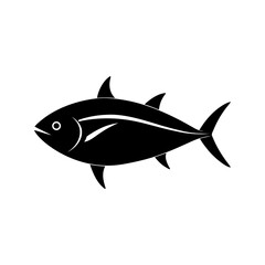 tuna fish vector silhouette