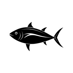 tuna fish vector silhouette