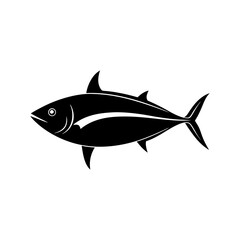 tuna fish vector silhouette