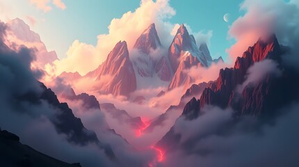 panorama of the mountains