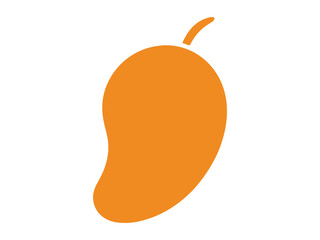 Simple, Vibrant Mango Silhouette