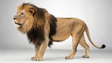 Obraz premium Cape Lion on studio background 