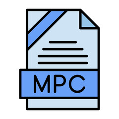 MPC File Format Vector Icon