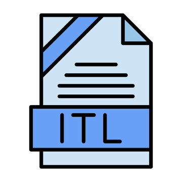 ITL File Format Vector Icon