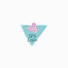 Spa logo icon logo flat vector design
