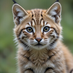 Obraz premium Iberian Lynx Cublooking at you