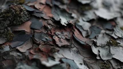 Obraz premium Textured bark reveals intricate layers of nature's design
