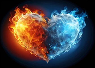 fire-and-ice-hearts--symbol-of-love